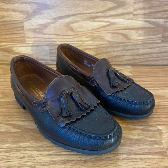 Allen Edmonds Nashua Tassel Loafers Brown Leather Shoe Men's Size 8 1/2E  42253 - Picture 2 of 14